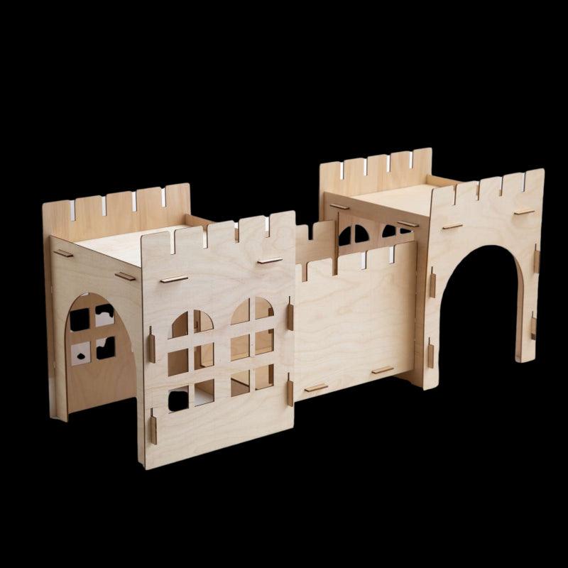 Wooden Castle Hide & Play House For Rabbits And Guinea Pigs