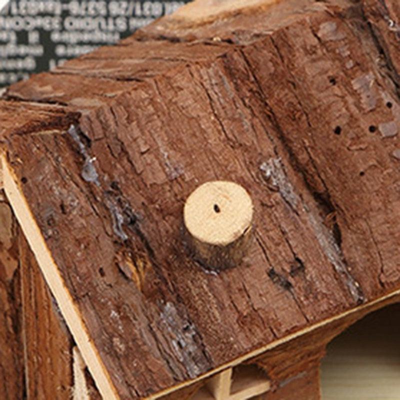 Natural Wooden Cottage Hide For Small Animals