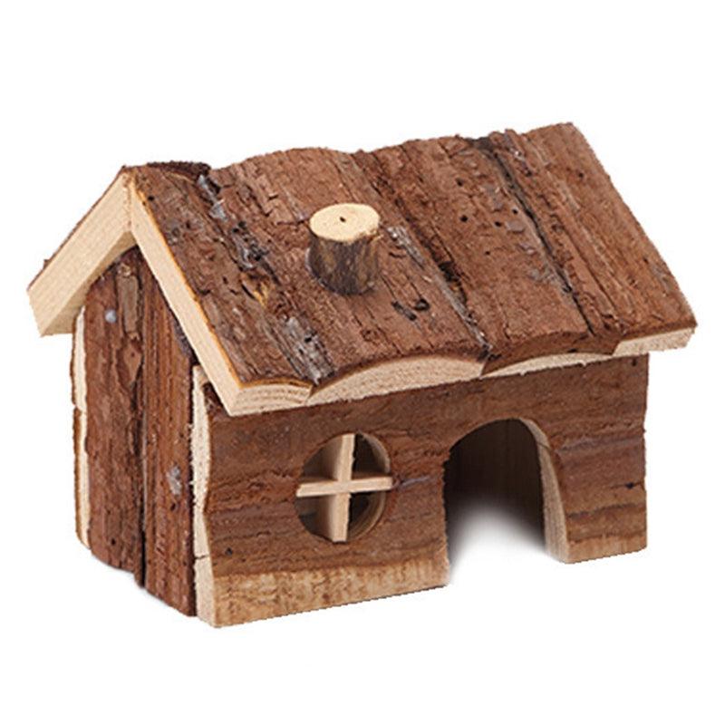 Natural Wooden Cottage Hide For Small Animals